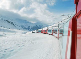 tren yolculuğu glacier express tren